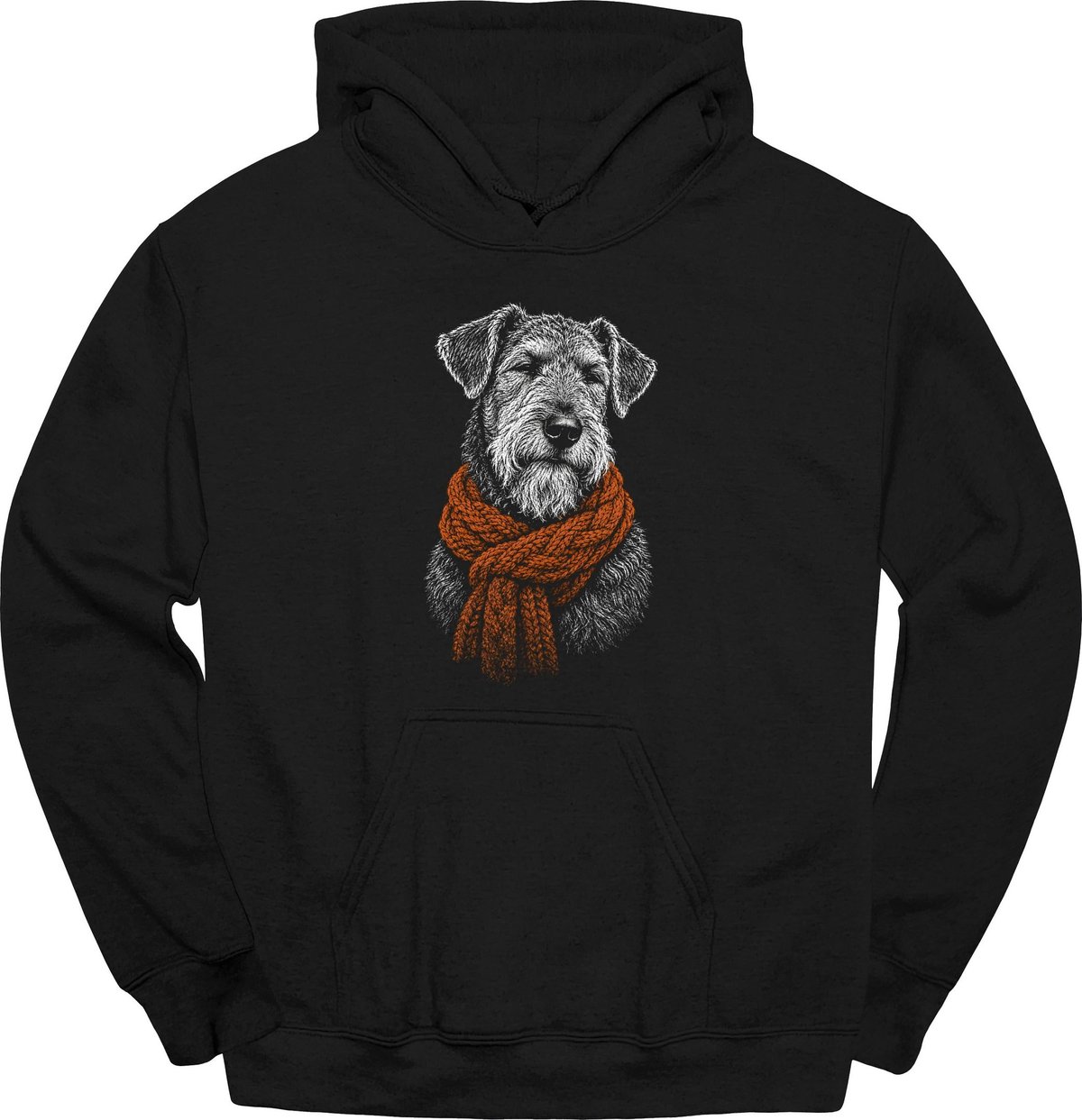 Airedale Winter Dog Hoodie Gift For Dog Lover