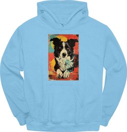 Border Collie Punk Dog Hoodie Gift For Dog Lover