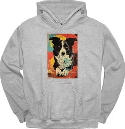 Border Collie Punk Dog Hoodie Gift For Dog Lover