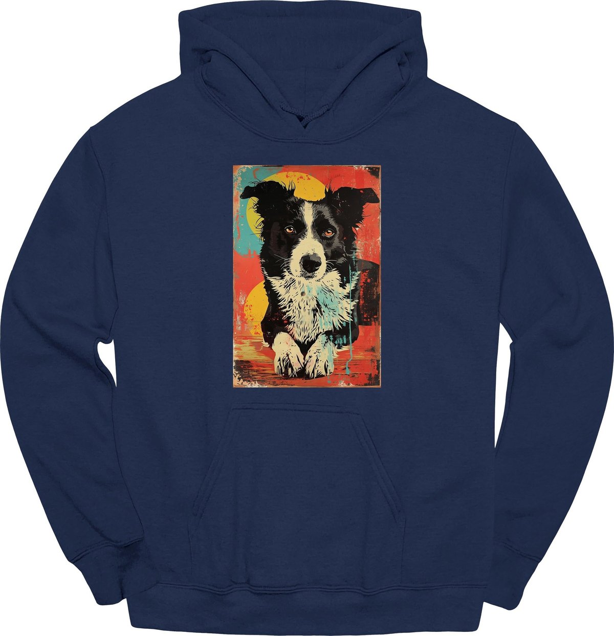 Border Collie Punk Dog Hoodie Gift For Dog Lover