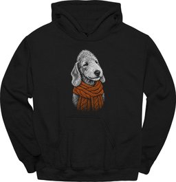 Bedlington Terrier Winter Dog Hoodie Gift For Dog Lover