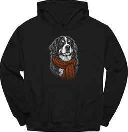 Bernese Mountain Dog Winter Dog Hoodie Gift For Dog Lover