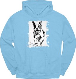 Boston Terrier Running Dog Hoodie Gift For Dog Lover