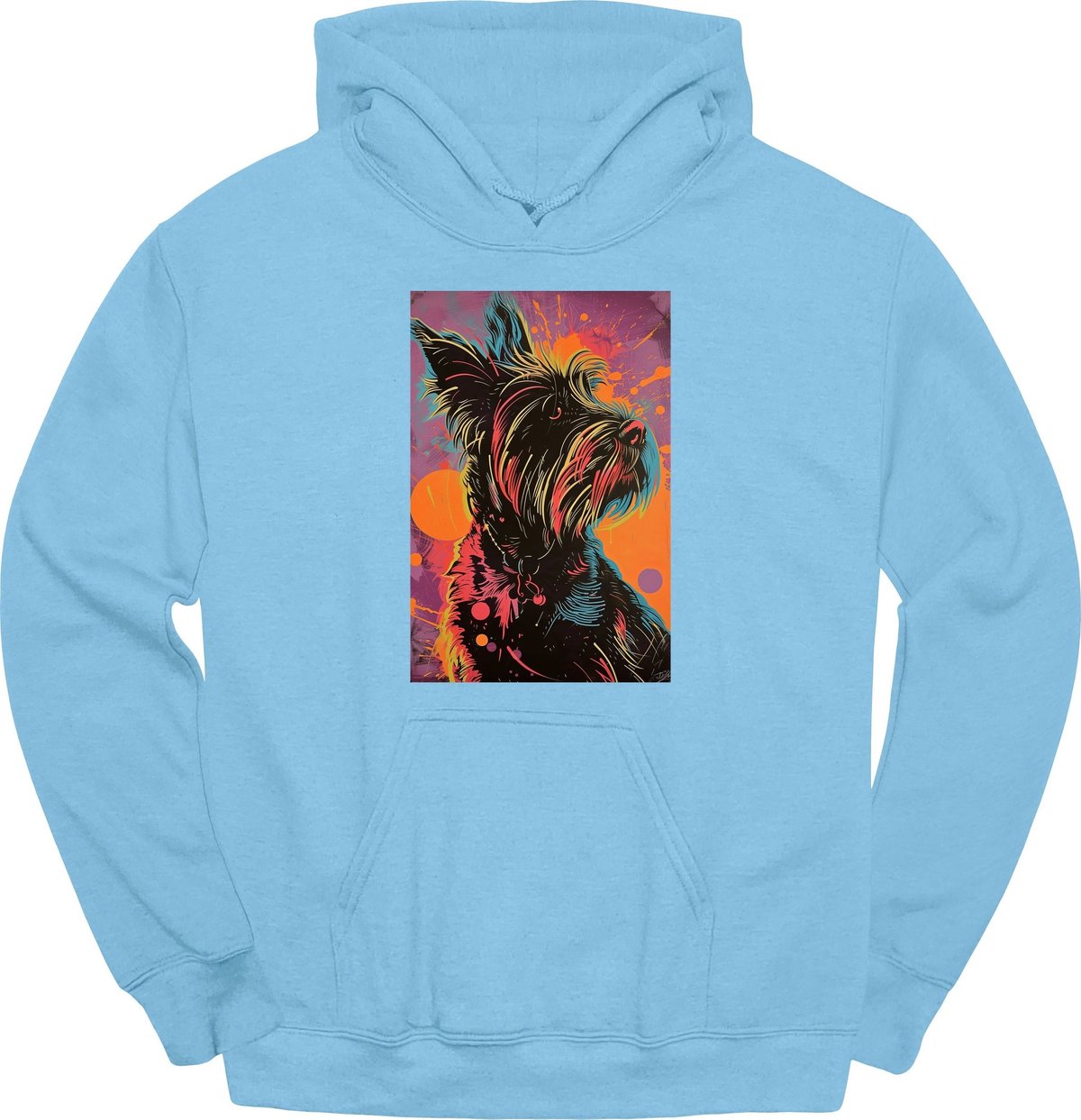 Briard Punk Dog Hoodie Gift For Dog Lover