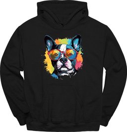 Boston Terrier Top Dog Hoodie Gift For Dog Lover