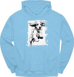 Cocker Spaniel Running Dog Hoodie Gift For Dog Lover