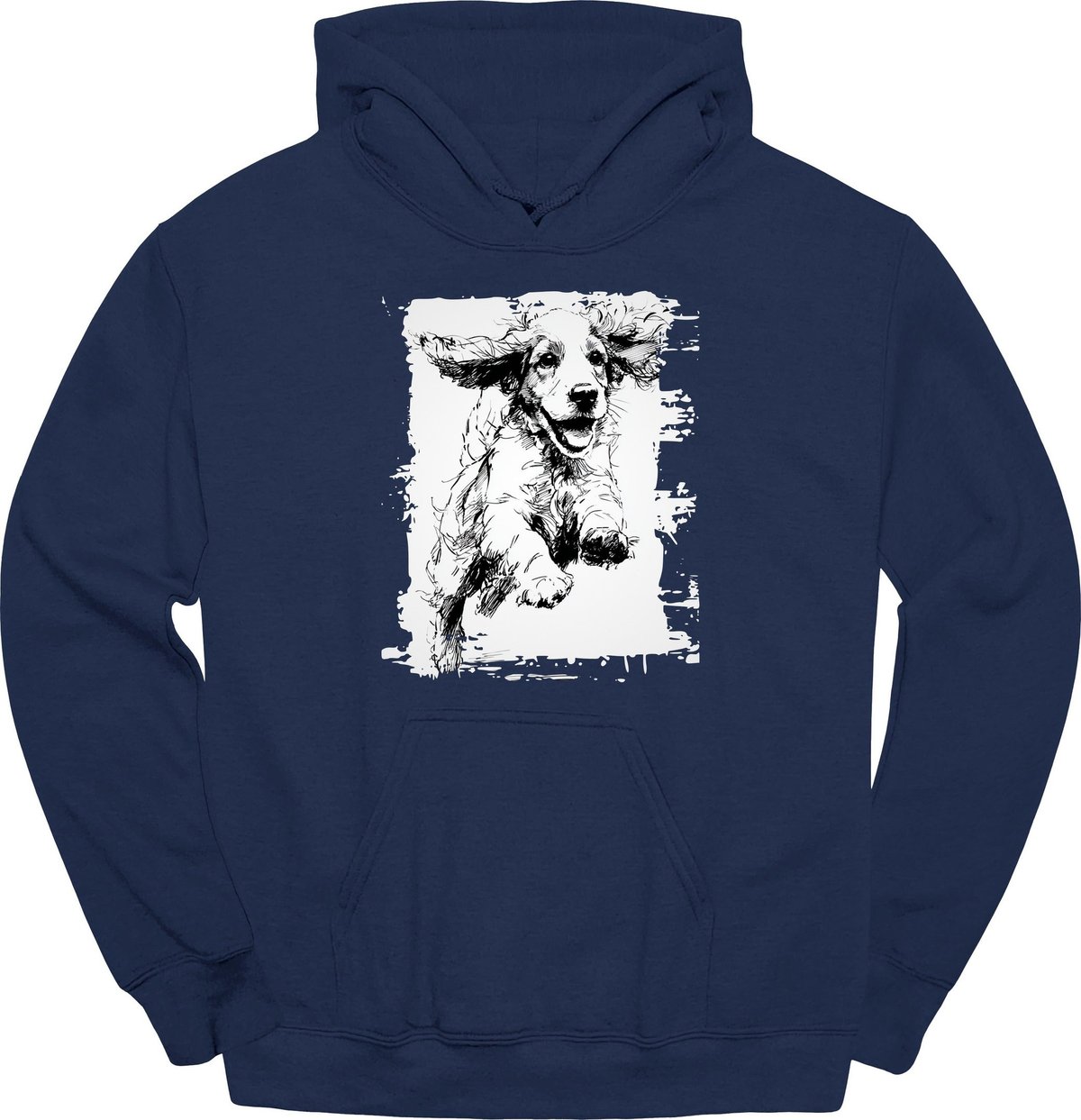 Cocker Spaniel Running Dog Hoodie Gift For Dog Lover