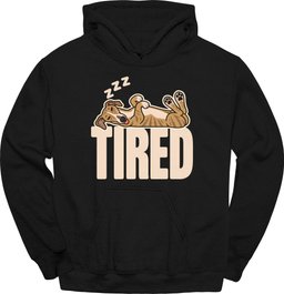 Galgo Tired Dog Hoodie Gift For Dog Lover