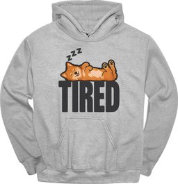 Finnish Spitz Tired Dog Hoodie Gift For Dog Lover