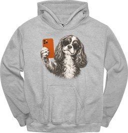 Cavalier King Charles Spaniel Selfie Dog Hoodie Gift For Dog Lover