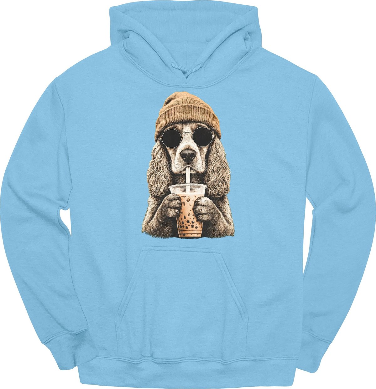 Cocker Spaniel Hipster Dog Hoodie Gift For Dog Lover