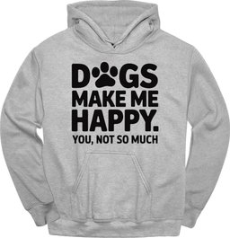 Dogs Make Me Happy Hoodie Gift For Dog Lover
