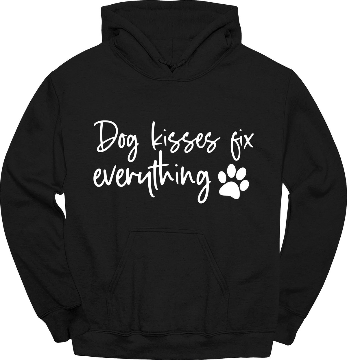 Dog Kisses Fix Everything Hoodie Gift For Dog Lover