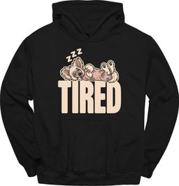 Chinese Crested Tired Dog Hoodie Gift For Dog Lover