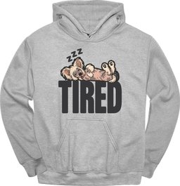 Chinese Crested Tired Dog Hoodie Gift For Dog Lover