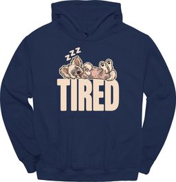 Chinese Crested Tired Dog Hoodie Gift For Dog Lover