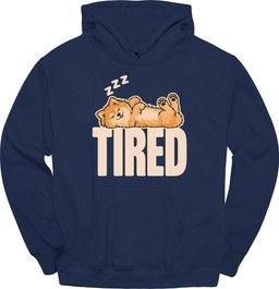 German Spitz Tired Dog Hoodie Gift For Dog Lover