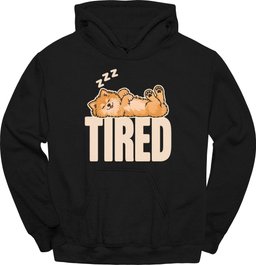 German Spitz Tired Dog Hoodie Gift For Dog Lover