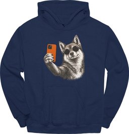 Finnish Spitz Selfie Dog Hoodie Gift For Dog Lover