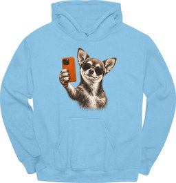Chihuahua Selfie Dog Hoodie Gift For Dog Lover