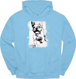 French Bulldog Running Dog Hoodie Gift For Dog Lover