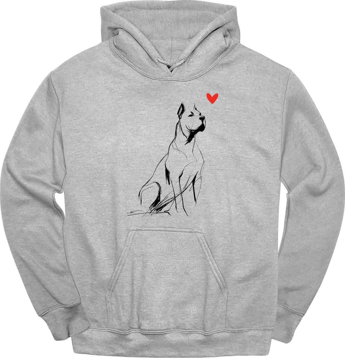 Cane Corso Sketch Dog Hoodie Gift For Dog Lover
