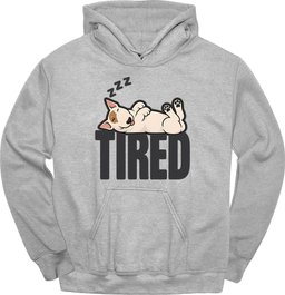 Bull Terrier Tired Dog Hoodie Gift For Dog Lover