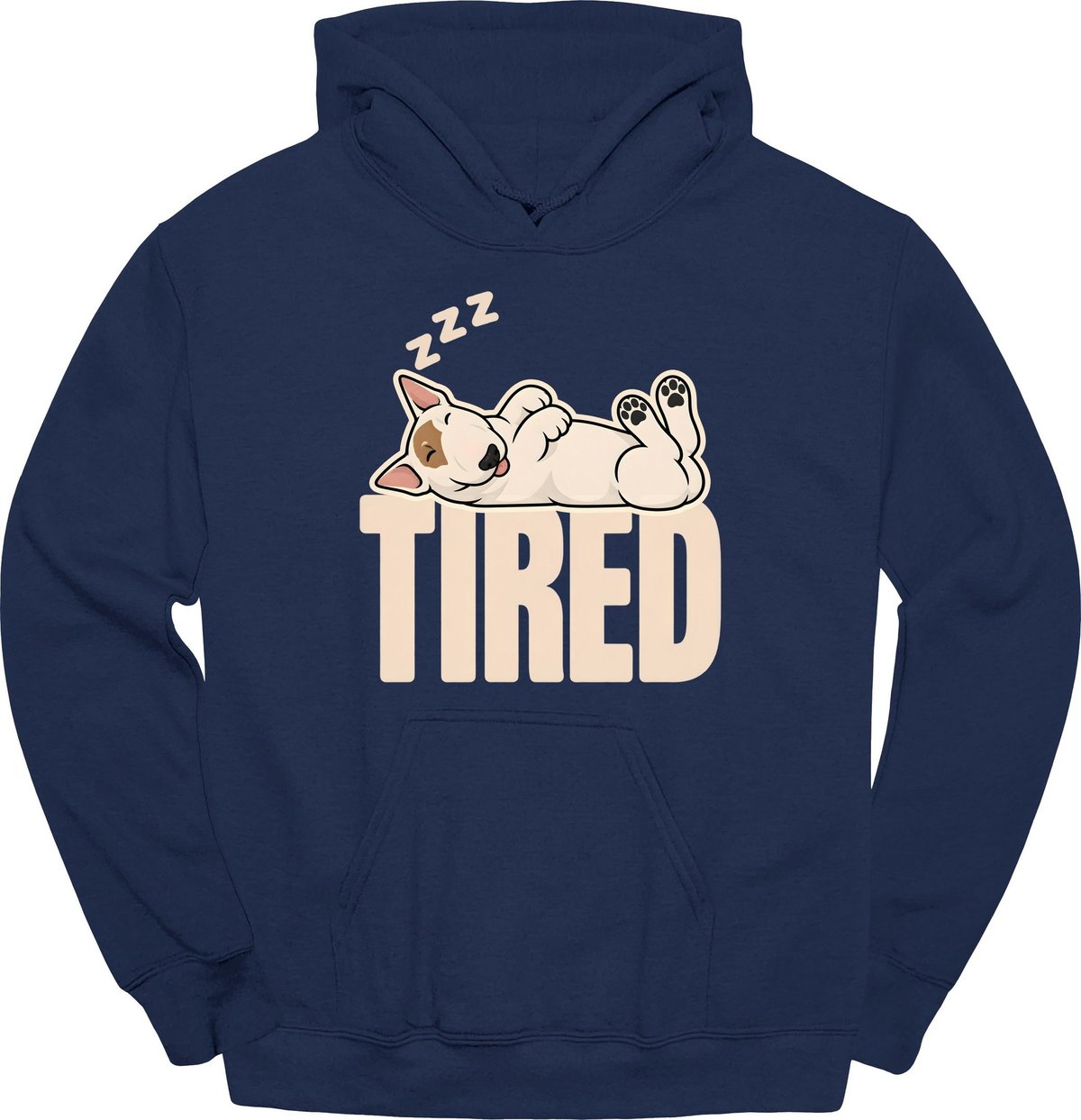 Bull Terrier Tired Dog Hoodie Gift For Dog Lover