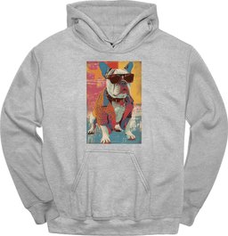 Bulldog Punk Dog Hoodie Gift For Dog Lover