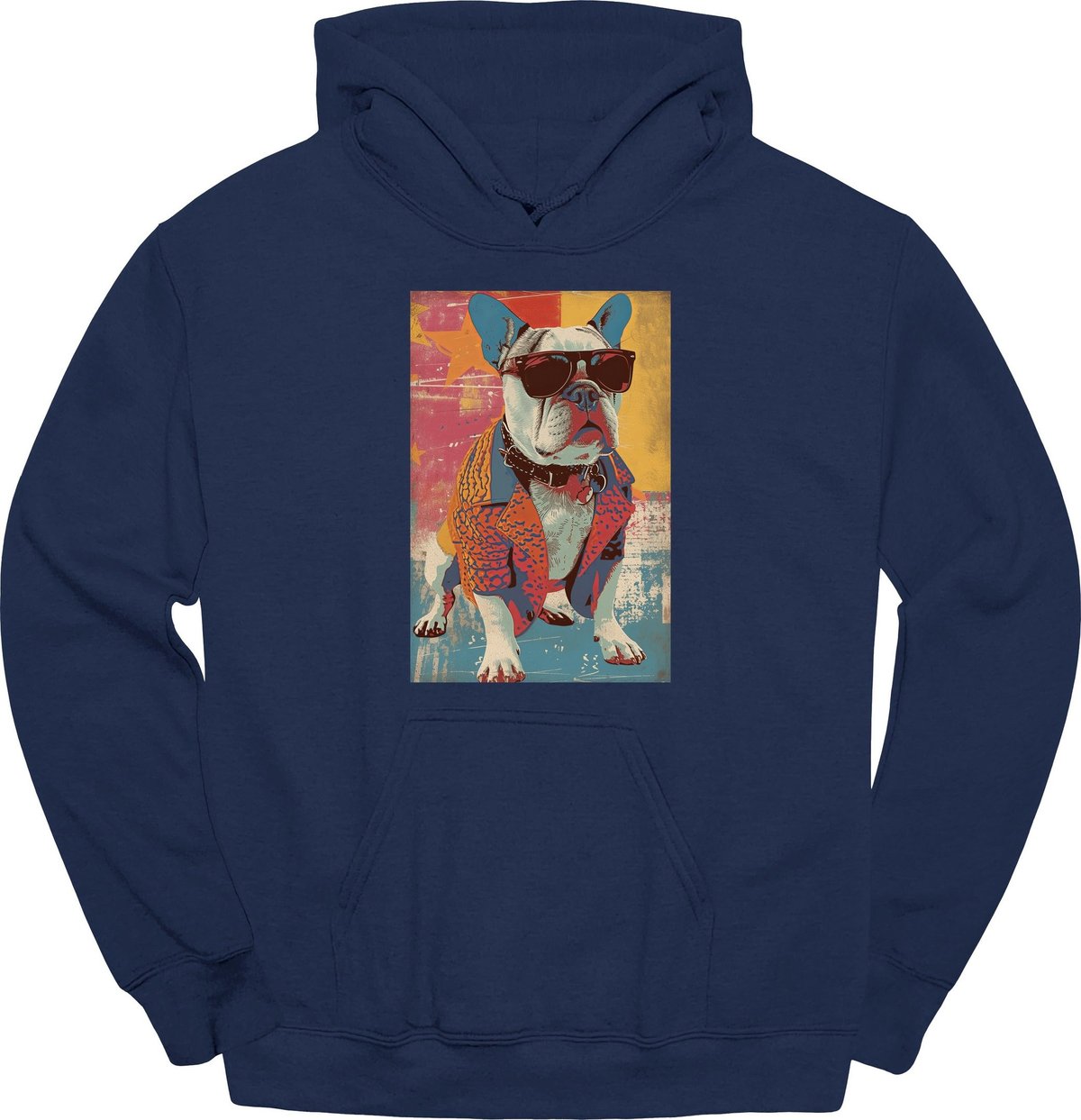 Bulldog Punk Dog Hoodie Gift For Dog Lover