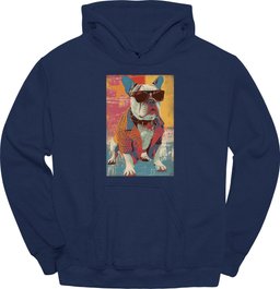 Bulldog Punk Dog Hoodie Gift For Dog Lover