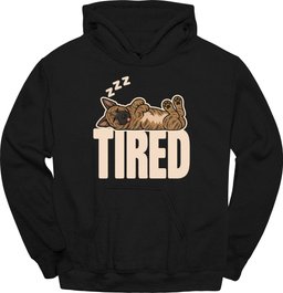 Dutch Shepherd Tired Dog Hoodie Gift For Dog Lover