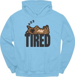 Dutch Shepherd Tired Dog Hoodie Gift For Dog Lover