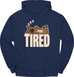 Dutch Shepherd Tired Dog Hoodie Gift For Dog Lover