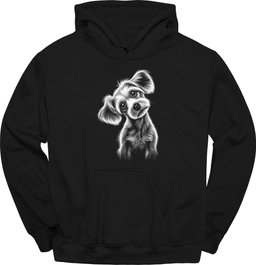 Chinese Crested Tilted Dog Hoodie Gift For Dog Lover