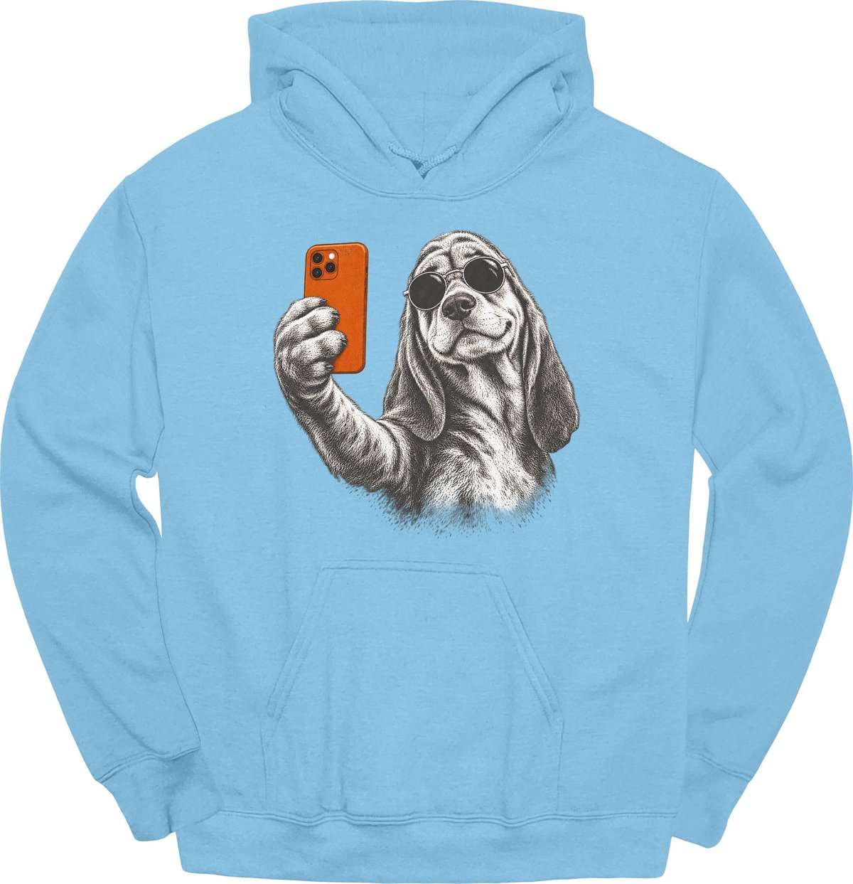 Bloodhound Selfie Dog Hoodie Gift For Dog Lover