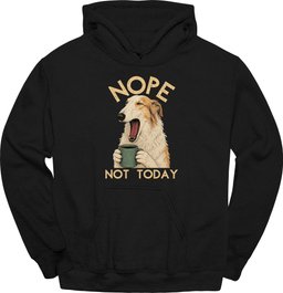 Borzoi Not Today Hoodie Gift For Dog Lover
