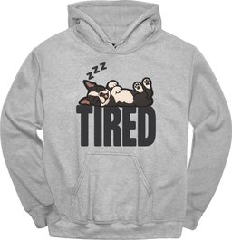 Boston Terrier Tired Dog Hoodie Gift For Dog Lover