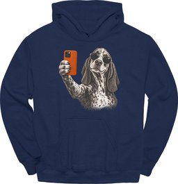 Bracco Italiano Selfie Dog Hoodie Gift For Dog Lover