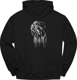 Bloodhound Tilted Dog Hoodie Gift For Dog Lover