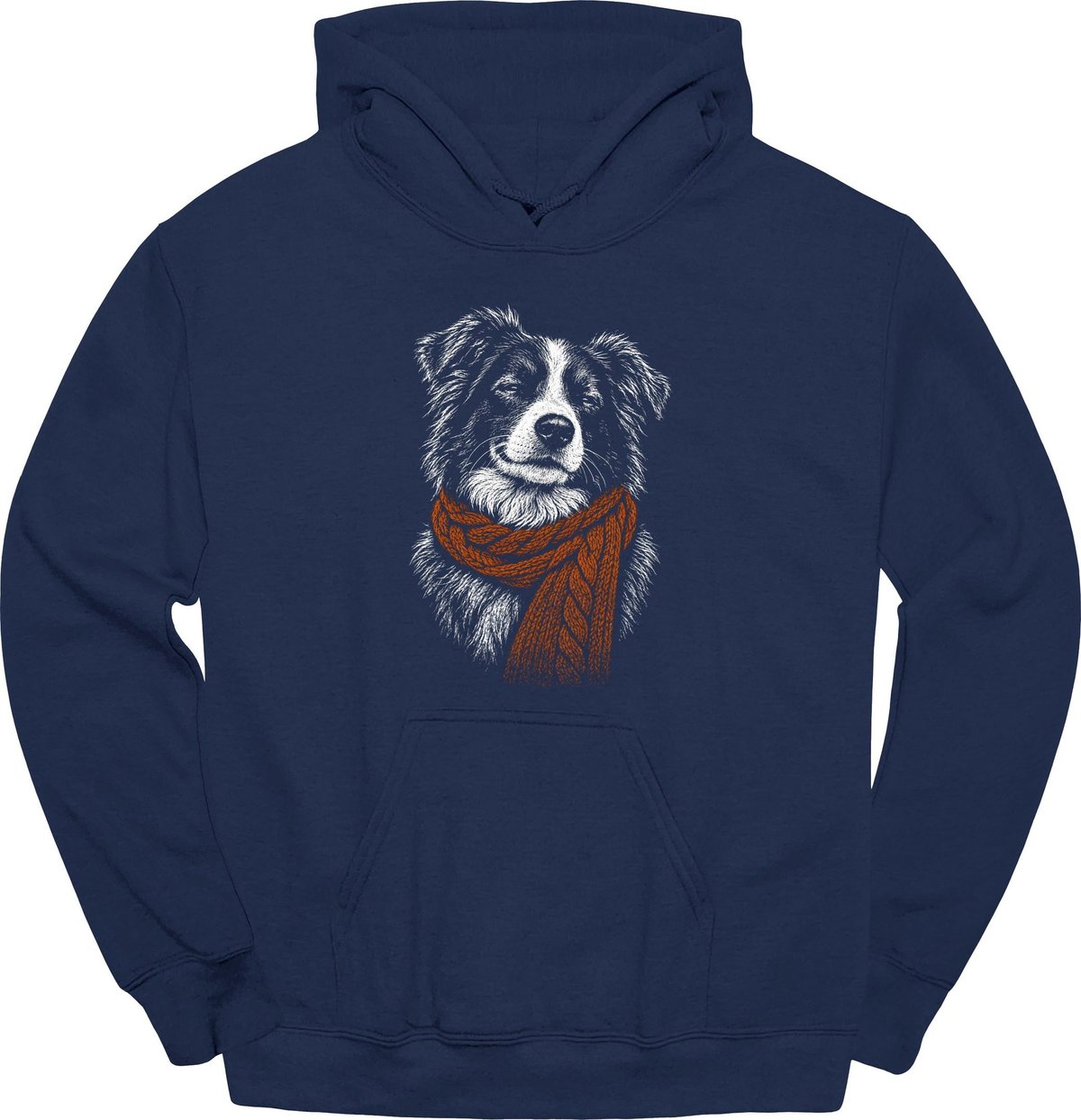 Border Collie Winter Dog Hoodie Gift For Dog Lover