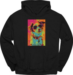 Brittany Spaniel Punk Dog Hoodie Gift For Dog Lover