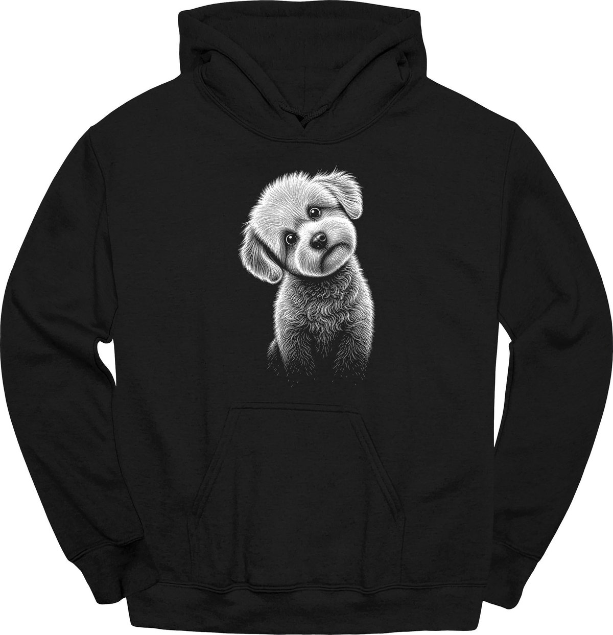 Bichon Frise Tilted Dog Hoodie Gift For Dog Lover