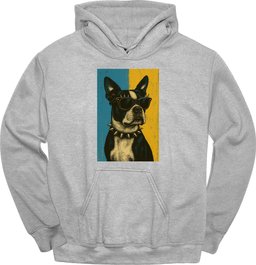 Boston Terrier Punk Dog Hoodie Gift For Dog Lover
