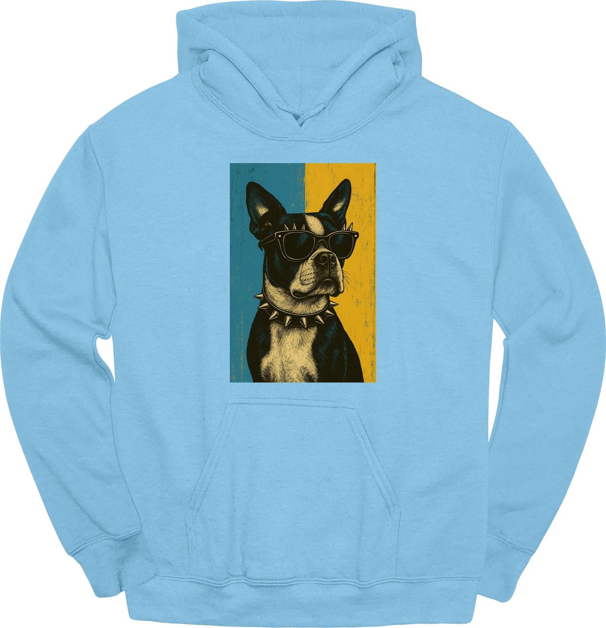 Boston Terrier Punk Dog Hoodie Gift For Dog Lover