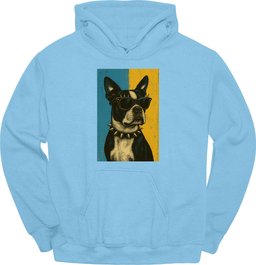 Boston Terrier Punk Dog Hoodie Gift For Dog Lover