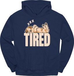 Borzoi Tired Dog Hoodie Gift For Dog Lover