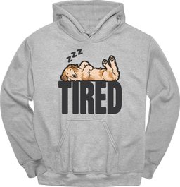 Borzoi Tired Dog Hoodie Gift For Dog Lover
