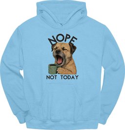 Border Terrier Not Today Hoodie Gift For Dog Lover