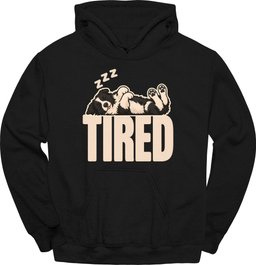 Border Collie Tired Dog Hoodie Gift For Dog Lover
